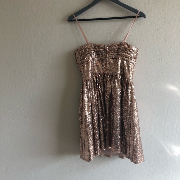 Sequin Fit & Flare Dress by Jill Stuart - Strapless - Picture 6 of 8